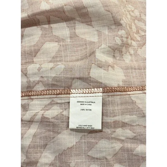 Petal & Pup Dress Brown Katerina Maxi V Neck Button Down Floral Boho Medium - Picture 12 of 12